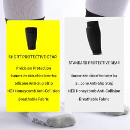 Mini Football Shin Guard Covers - Built-in Mini Shin Guard Covers, Suitable for Men, Women and Teenagers - Small Shin Guards
