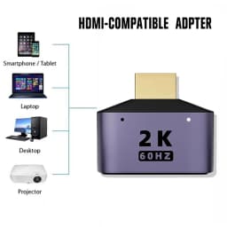 HDMI-Compatible To Dual HDTVAdapter HD 2K Dual Output Splitter Monitor Adapter 1 To2 HDTVMale To Two HDMIFemale Adapter Splitter