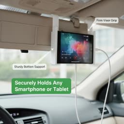 Universal Sun Visor Tablet Mount Car Phone Holder Plastic Clip Stand For Foldable Screen iPad GPS Navigation Bracket Parts Set