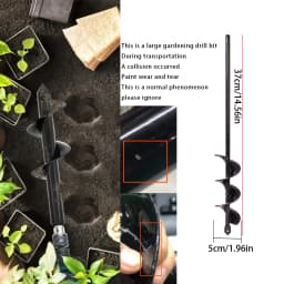 Spiral Hole Drill Bit - Home Planting Spiral Drill Bit - Planting Tool for Loosening Soil and Digging Holes, Garden Drill Bit,