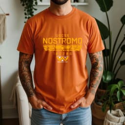 2026 Summer 100% Cotton USCSS Nostromo Graphic Oversized Tee Nostromo Alien Sci-Fi Retro Themed Short Sleeve
