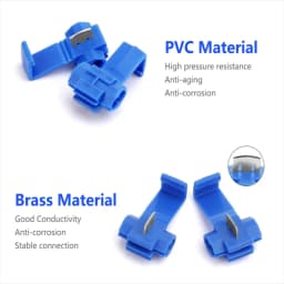 30/50pcs Wire Cable Connectors Scotch Lock Electric Quick Splice Terminals Crimp Non Destructive Without Breaking Line