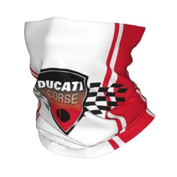 Custom Ducatis Motorcycle Bandana Neck Warmer Men Women Winter Hiking Ski Scarf Gaiter Racing Team Face Cover