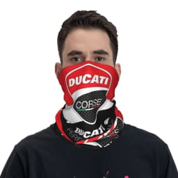 Custom Ducatis Motorcycle Bandana Neck Warmer Men Women Winter Hiking Ski Scarf Gaiter Racing Team Face Cover