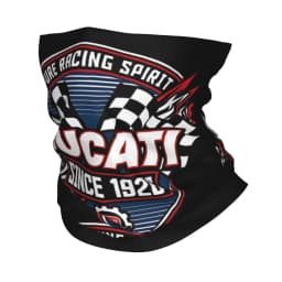 Custom Ducatis Motorcycle Bandana Neck Warmer Men Women Winter Hiking Ski Scarf Gaiter Racing Team Face Cover