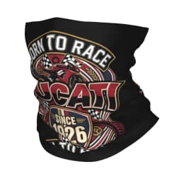 Custom Ducatis Motorcycle Bandana Neck Warmer Men Women Winter Hiking Ski Scarf Gaiter Racing Team Face Cover
