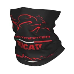 Custom Ducatis Motorcycle Bandana Neck Warmer Men Women Winter Hiking Ski Scarf Gaiter Racing Team Face Cover