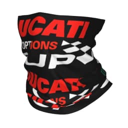 Custom Ducatis Motorcycle Bandana Neck Warmer Men Women Winter Hiking Ski Scarf Gaiter Racing Team Face Cover