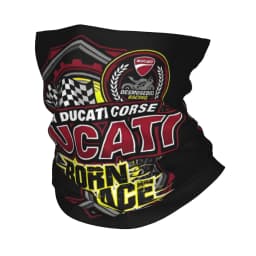 Custom Ducatis Motorcycle Bandana Neck Warmer Men Women Winter Hiking Ski Scarf Gaiter Racing Team Face Cover