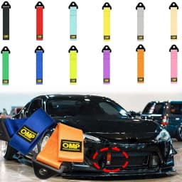 High-Strength Car Nylon Tow Strap Car Tow Ropes Trailer Ropes Bumper Trailer Max 2 Tons Towing Strap With Nut Auto Accessories