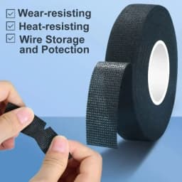 9/15/25/32/50MM Electrical Insulating Tape Heat Resistant Harness Tape Car Cable Harness Wiring Loom Protection Waterproof Tape