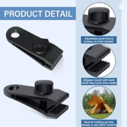 5/20/50Pcs Heavy Duty Tent Clip Tarp Clips Lock Grip Tent Clamps Clamps for Tarps Awnings Camping Car and Swimming Pool Covers
