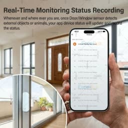 Tuya Zigbee Door Sensor Window Open Closed Detector Smart Home Security Protection Alarm System Works with Home Assistant Z2MQTT