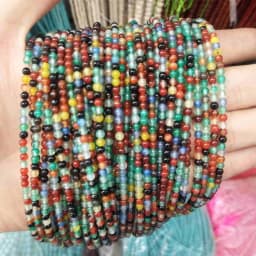 Wholesale 3MM Natural Stone Beads Amethysts Lapis Lazuli Agates Beads For Jewelry Making Charm DIY Bracelet Necklace Material