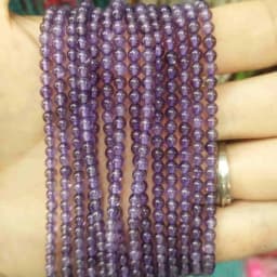 Wholesale 3MM Natural Stone Beads Amethysts Lapis Lazuli Agates Beads For Jewelry Making Charm DIY Bracelet Necklace Material