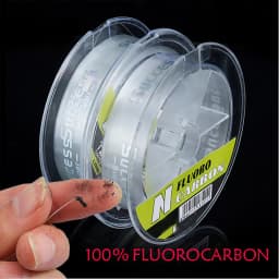 100M Leader Fishing Line100% Fluorocarbon Fishing Line Pure Fluorocarbon Fly Fishing Fast Sinking Carbon Shock Leader