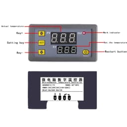 W3230 12V 24V AC110-220V Probe line 20A Digital Temperature Control LED Display Thermostat With Heat/Cooling Control Instrument