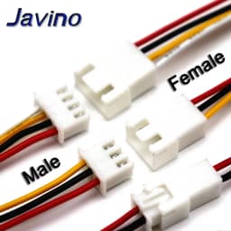 10-100PCS XH2.54 2/3/4/5/6 Pin Pitch 2.54mm Wire Cable Connector XH Plug Male & Female Battery Charging Cable 200MM Length 26AWG