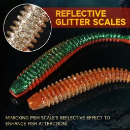 Supercontinent Impact Ring Shad Fishing Lure Soft 63mm 80mm 97mm Plastics Baits Swimbait Jigging Lure Artificial Baits