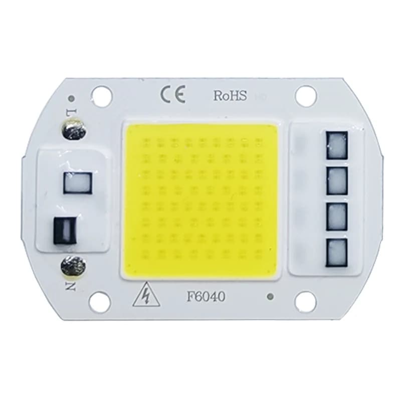 COB LED Lamp Chip AC 220V LED Bulb 10W 20W 30W 50W IP65 High Power Smart IC DIY Flood Light Bulb Spotlight Outdoor Chip Lamp