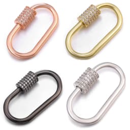 Neckalce Bracelet Clasp Supplies Handmade Fastener Carabiner Screw Clasps Accessories For Luxury Needlework Diy Jewelry Making