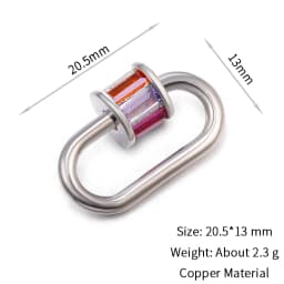 Neckalce Bracelet Clasp Supplies Handmade Fastener Carabiner Screw Clasps Accessories For Luxury Needlework Diy Jewelry Making