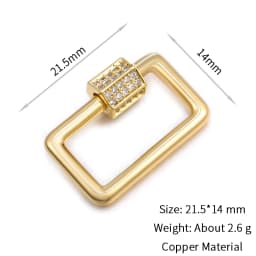 Neckalce Bracelet Clasp Supplies Handmade Fastener Carabiner Screw Clasps Accessories For Luxury Needlework Diy Jewelry Making
