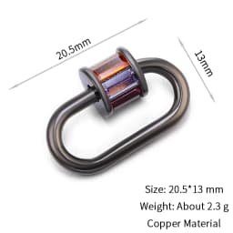 Neckalce Bracelet Clasp Supplies Handmade Fastener Carabiner Screw Clasps Accessories For Luxury Needlework Diy Jewelry Making