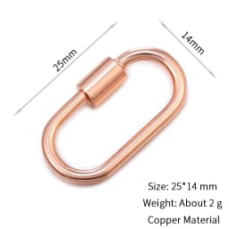 Neckalce Bracelet Clasp Supplies Handmade Fastener Carabiner Screw Clasps Accessories For Luxury Needlework Diy Jewelry Making