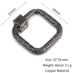 Neckalce Bracelet Clasp Supplies Handmade Fastener Carabiner Screw Clasps Accessories For Luxury Needlework Diy Jewelry Making