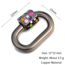 Neckalce Bracelet Clasp Supplies Handmade Fastener Carabiner Screw Clasps Accessories For Luxury Needlework Diy Jewelry Making