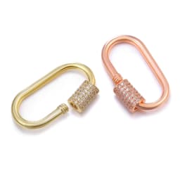 Neckalce Bracelet Clasp Supplies Handmade Fastener Carabiner Screw Clasps Accessories For Luxury Needlework Diy Jewelry Making