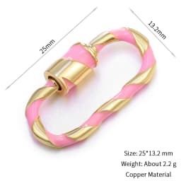 Neckalce Bracelet Clasp Supplies Handmade Fastener Carabiner Screw Clasps Accessories For Luxury Needlework Diy Jewelry Making