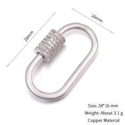 Neckalce Bracelet Clasp Supplies Handmade Fastener Carabiner Screw Clasps Accessories For Luxury Needlework Diy Jewelry Making