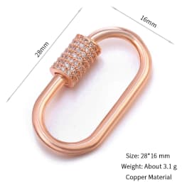 Neckalce Bracelet Clasp Supplies Handmade Fastener Carabiner Screw Clasps Accessories For Luxury Needlework Diy Jewelry Making