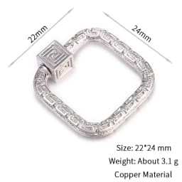 Neckalce Bracelet Clasp Supplies Handmade Fastener Carabiner Screw Clasps Accessories For Luxury Needlework Diy Jewelry Making