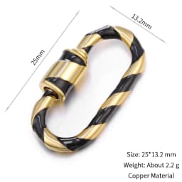 Neckalce Bracelet Clasp Supplies Handmade Fastener Carabiner Screw Clasps Accessories For Luxury Needlework Diy Jewelry Making