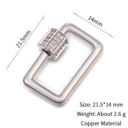 Neckalce Bracelet Clasp Supplies Handmade Fastener Carabiner Screw Clasps Accessories For Luxury Needlework Diy Jewelry Making