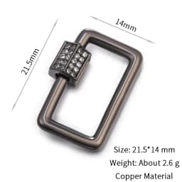 Neckalce Bracelet Clasp Supplies Handmade Fastener Carabiner Screw Clasps Accessories For Luxury Needlework Diy Jewelry Making