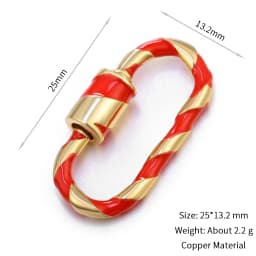 Neckalce Bracelet Clasp Supplies Handmade Fastener Carabiner Screw Clasps Accessories For Luxury Needlework Diy Jewelry Making