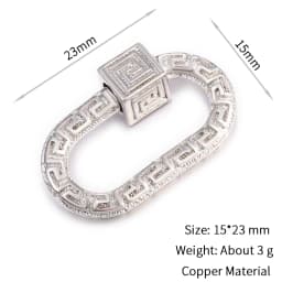 Neckalce Bracelet Clasp Supplies Handmade Fastener Carabiner Screw Clasps Accessories For Luxury Needlework Diy Jewelry Making
