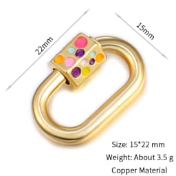 Neckalce Bracelet Clasp Supplies Handmade Fastener Carabiner Screw Clasps Accessories For Luxury Needlework Diy Jewelry Making