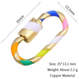 Neckalce Bracelet Clasp Supplies Handmade Fastener Carabiner Screw Clasps Accessories For Luxury Needlework Diy Jewelry Making