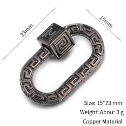 Neckalce Bracelet Clasp Supplies Handmade Fastener Carabiner Screw Clasps Accessories For Luxury Needlework Diy Jewelry Making