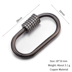 Neckalce Bracelet Clasp Supplies Handmade Fastener Carabiner Screw Clasps Accessories For Luxury Needlework Diy Jewelry Making