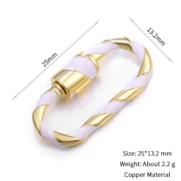 Neckalce Bracelet Clasp Supplies Handmade Fastener Carabiner Screw Clasps Accessories For Luxury Needlework Diy Jewelry Making