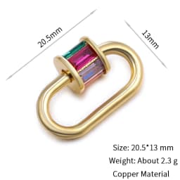 Neckalce Bracelet Clasp Supplies Handmade Fastener Carabiner Screw Clasps Accessories For Luxury Needlework Diy Jewelry Making