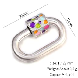 Neckalce Bracelet Clasp Supplies Handmade Fastener Carabiner Screw Clasps Accessories For Luxury Needlework Diy Jewelry Making