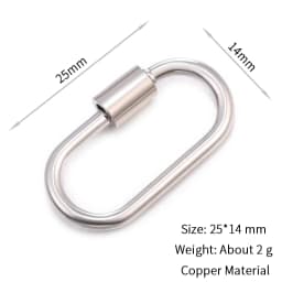 Neckalce Bracelet Clasp Supplies Handmade Fastener Carabiner Screw Clasps Accessories For Luxury Needlework Diy Jewelry Making
