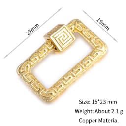 Neckalce Bracelet Clasp Supplies Handmade Fastener Carabiner Screw Clasps Accessories For Luxury Needlework Diy Jewelry Making